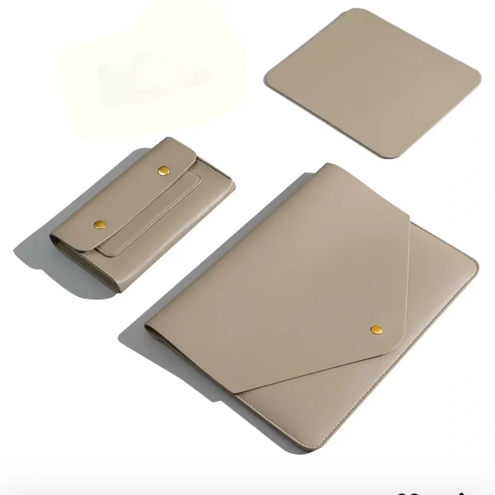Faux leather laptop set